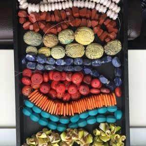 Chunky gemstone beads for jewelry making
